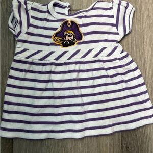 ECU Striped Purple and White Pirate Dress